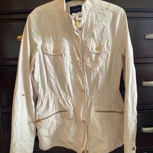 Lands' End Women's Cream Utility Jacket
